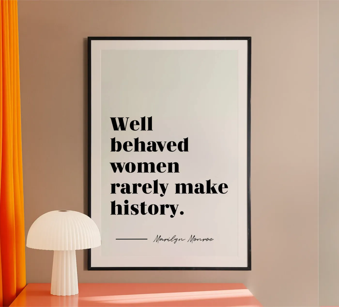 Make History poster van typed