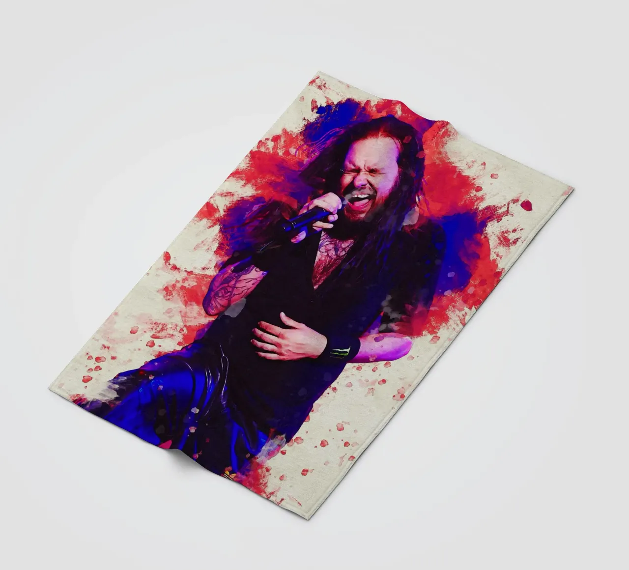Sbaffo Jonathan Davis coperta in pile da Gunawan Rb