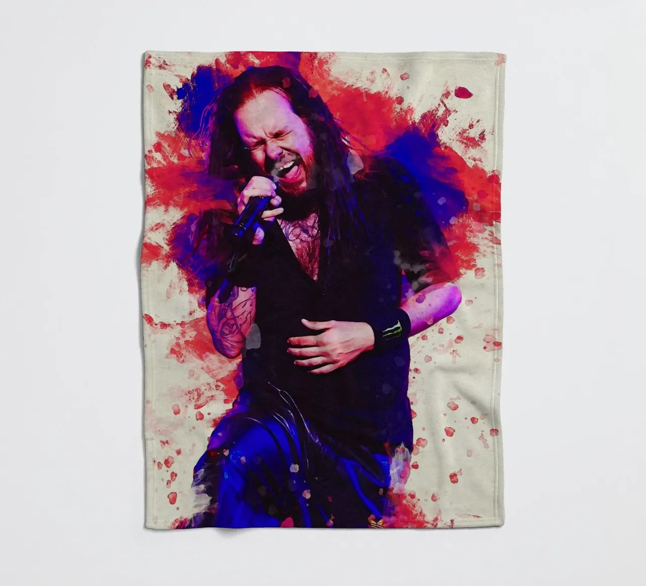 Sbaffo Jonathan Davis coperta in pile da Gunawan Rb