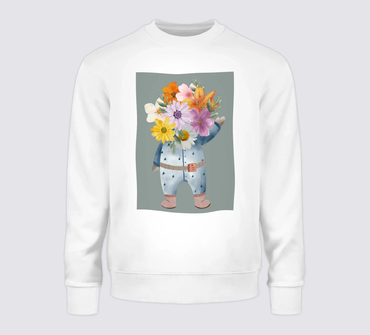 Flowers and astronaut felpa da LisaArtes