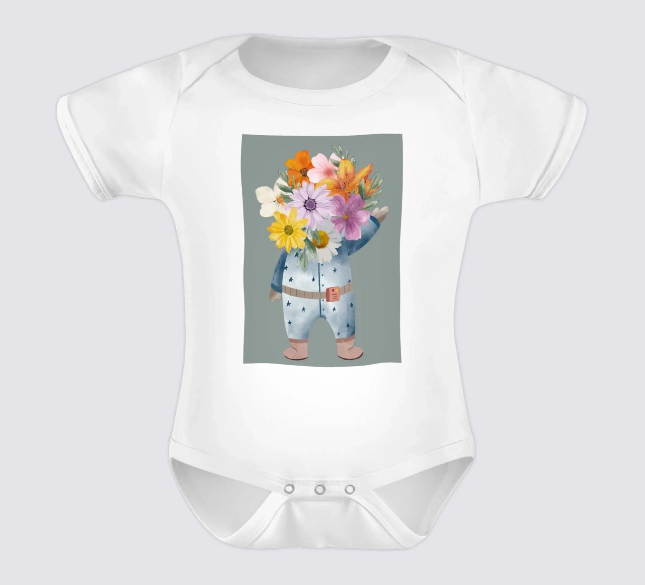 Flowers and astronaut body bébé de LisaArtes