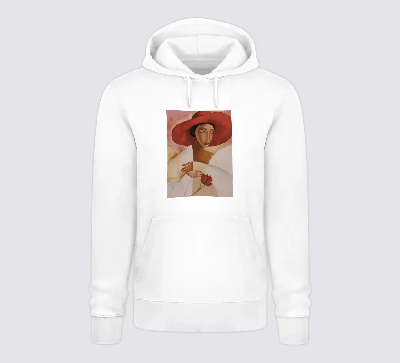Rojo Glance Whisper sudadera con capucha de Obisidian Brush