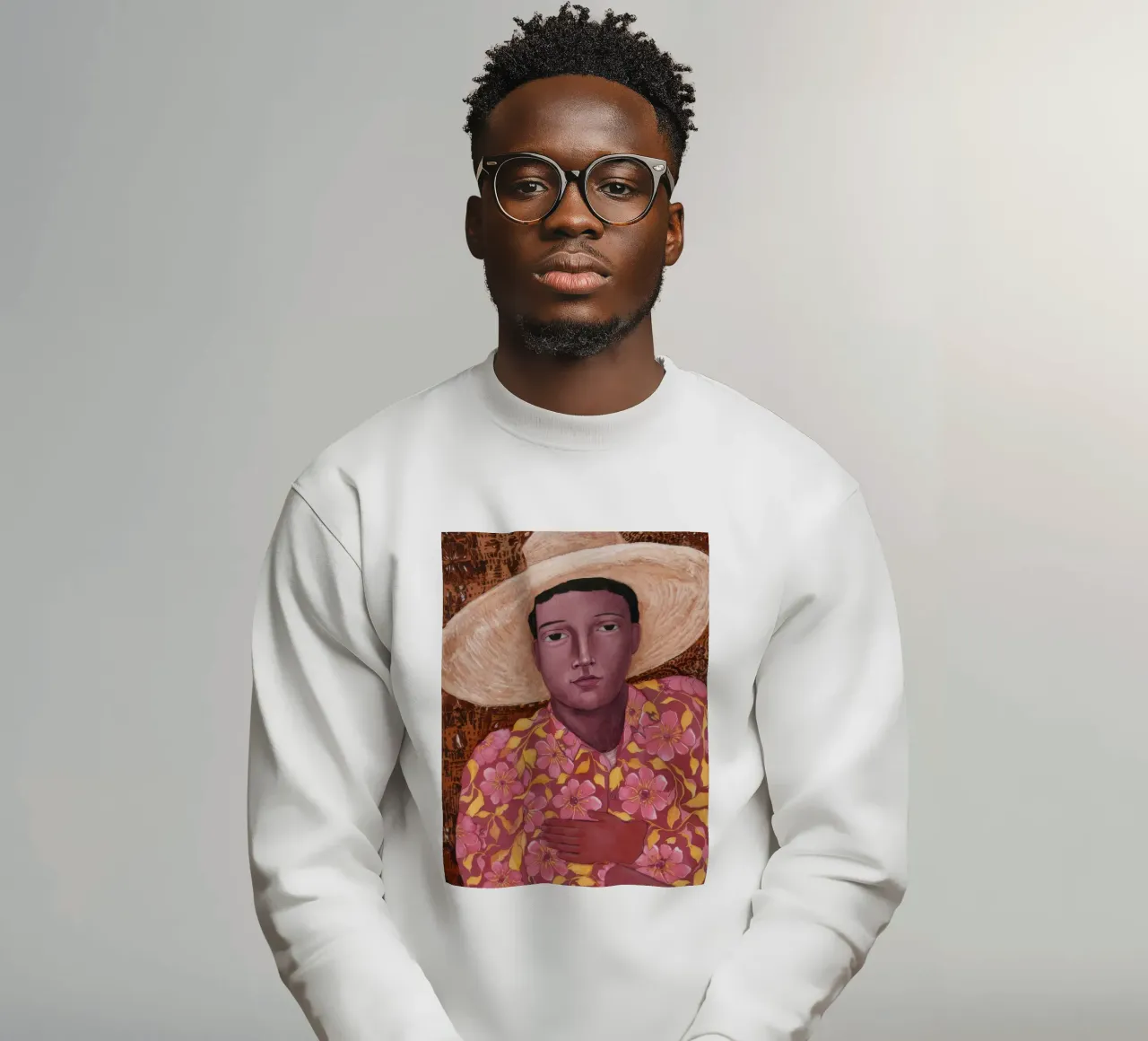 Blossom Shirt Stare sweatshirt by Obisidian Brush