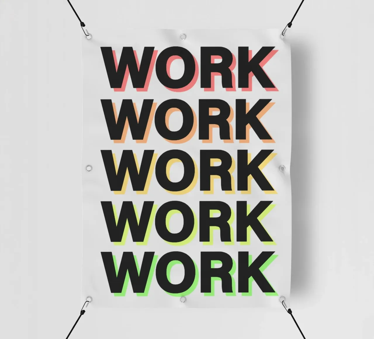 Work Hard telo in pvc da Dreamer10