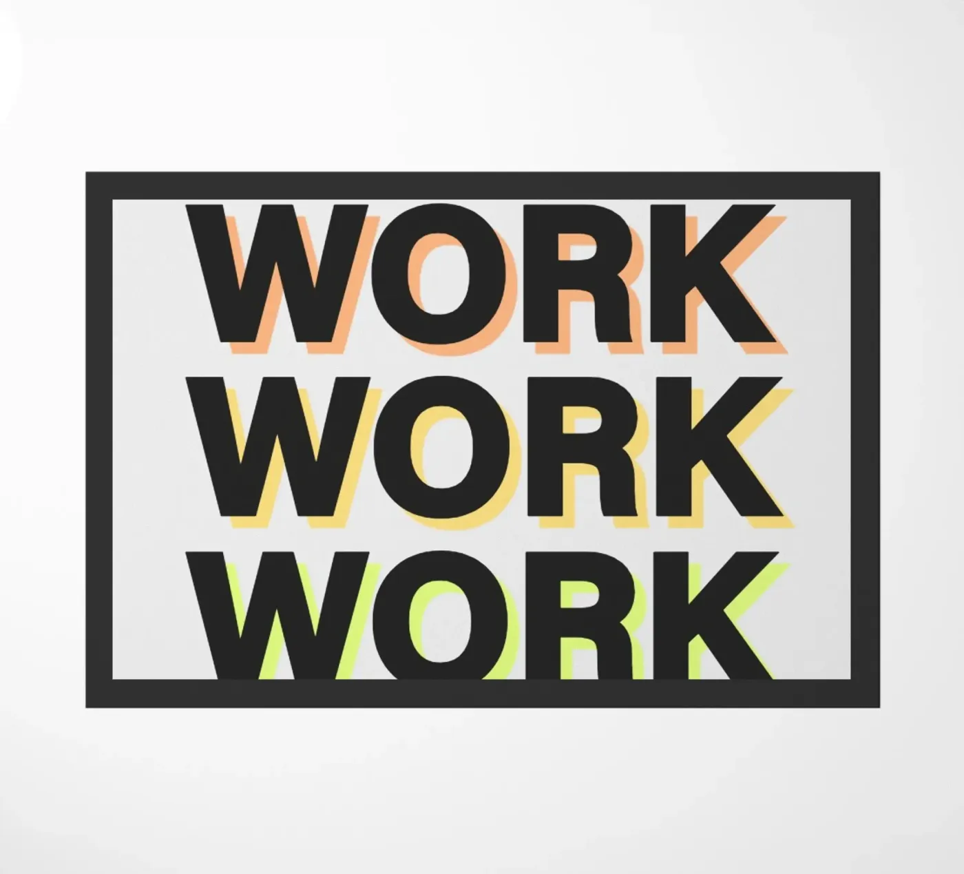 Work Hard Fußmatte von Dreamer10