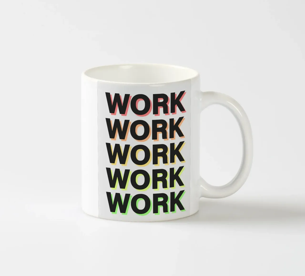 Work Hard tazza in ceramica da Dreamer10
