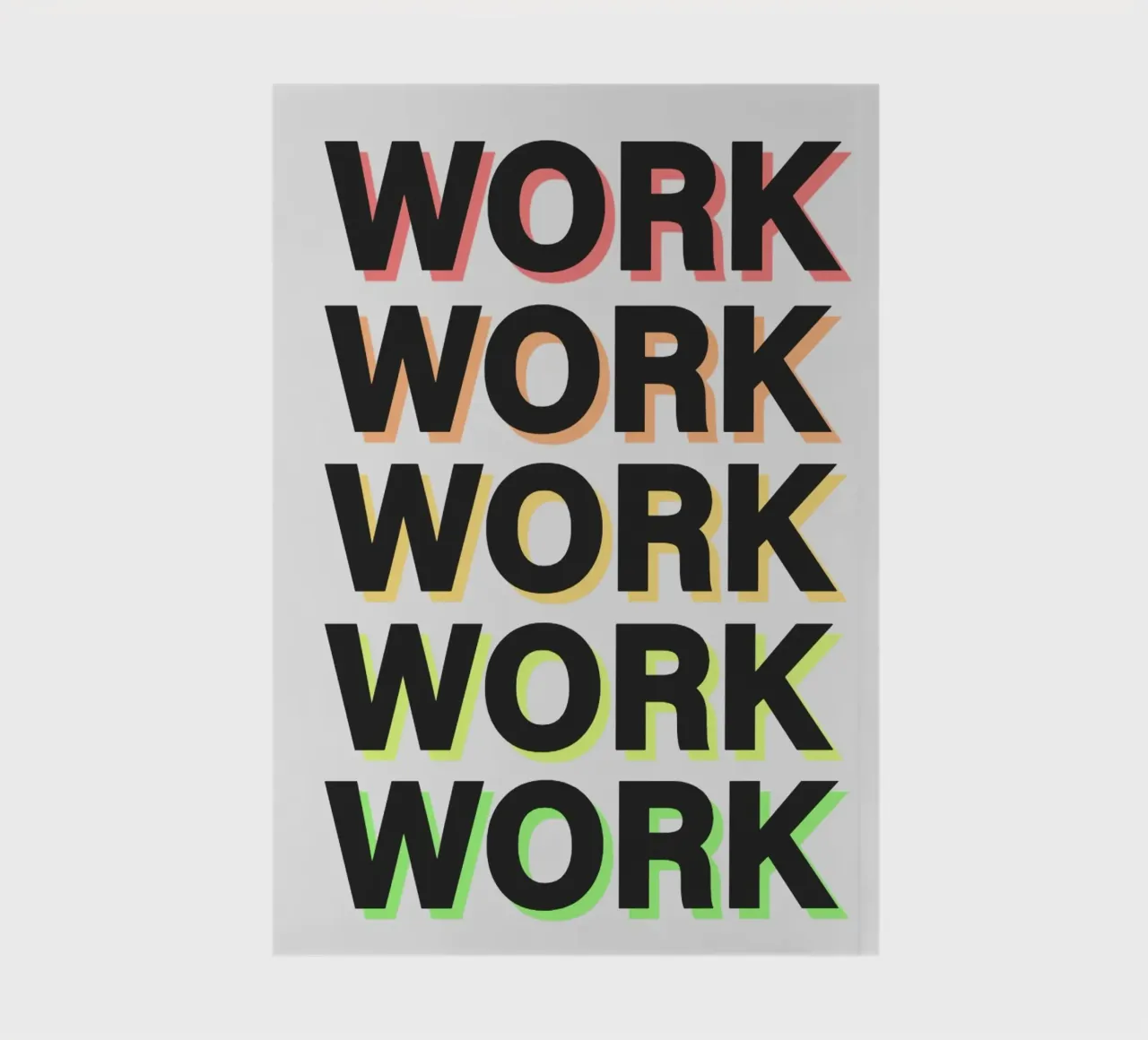 Work Hard notebook by Dreamer10