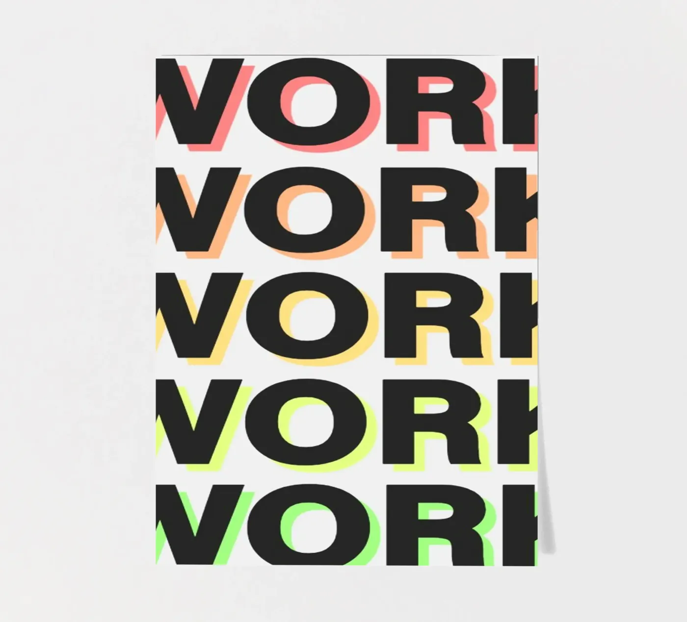 Work Hard stickervel van Dreamer10