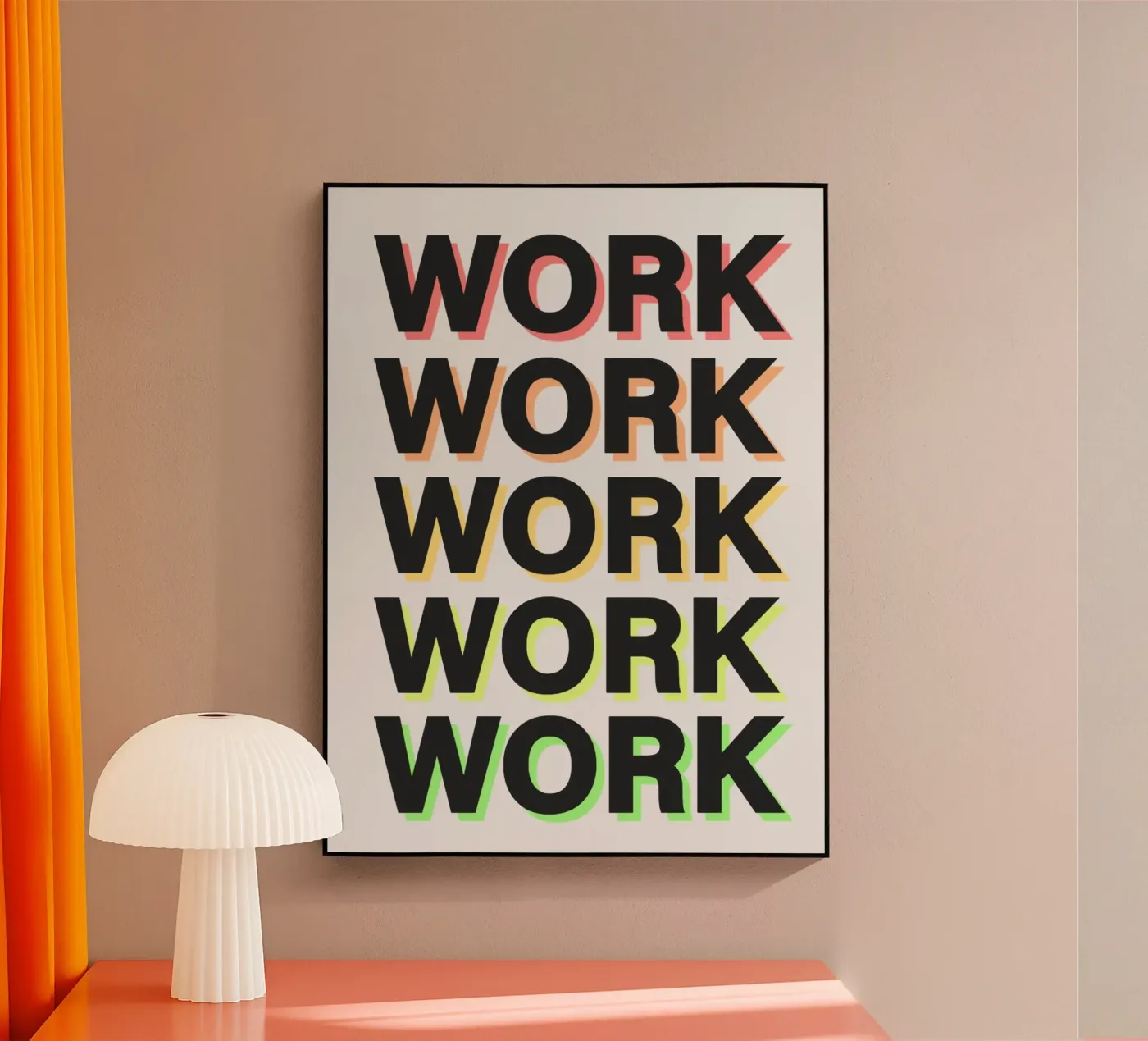 Work Hard acrylic glass by Dreamer10