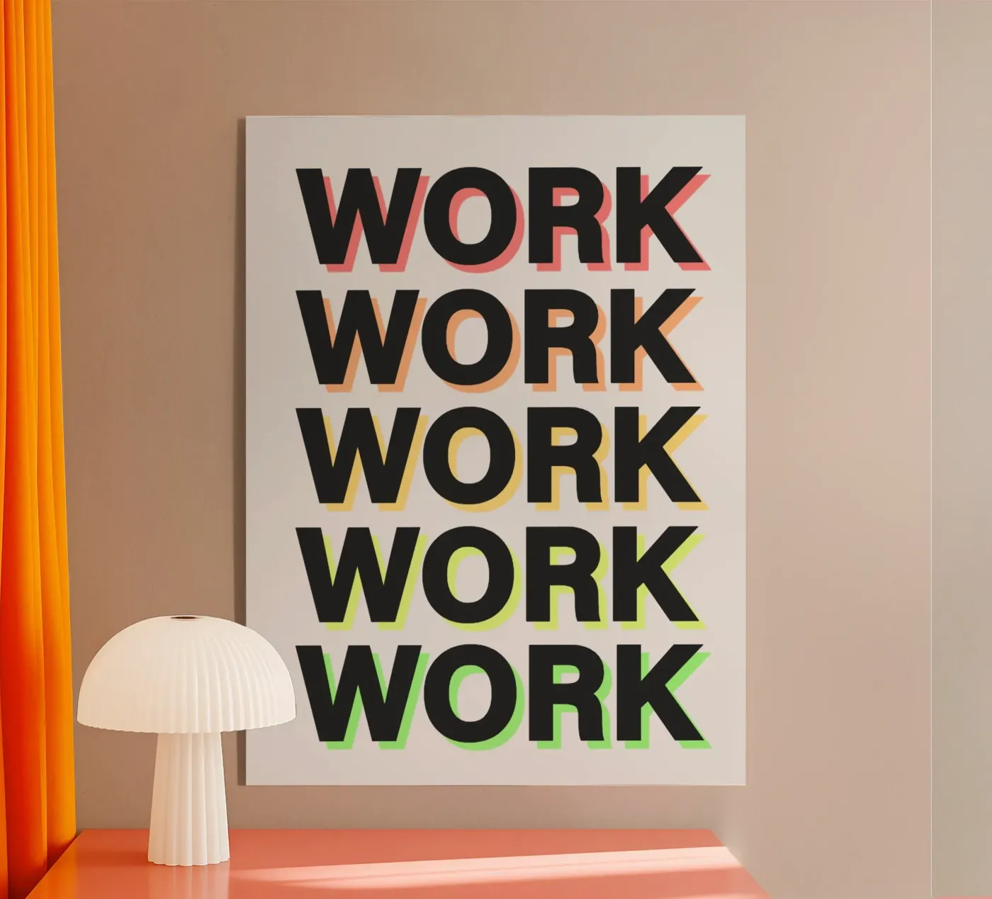 Work Hard acrylic glass by Dreamer10