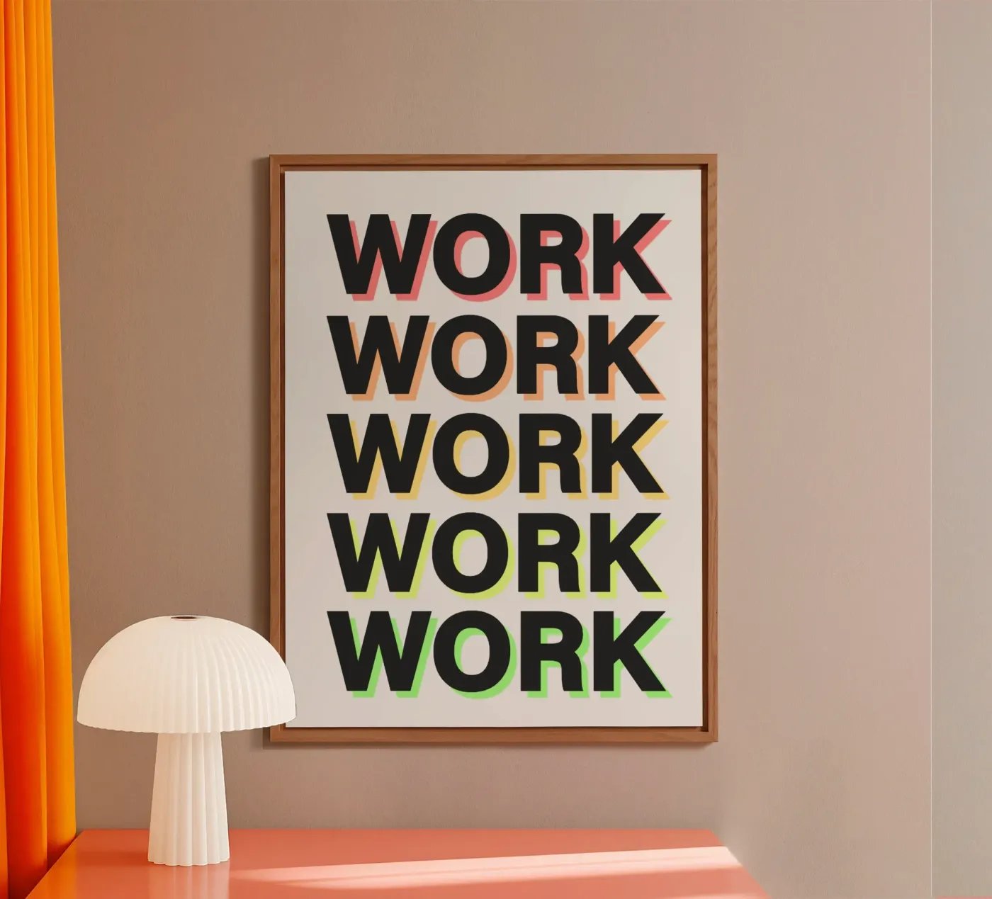 Work Hard alluminio dibond da Dreamer10