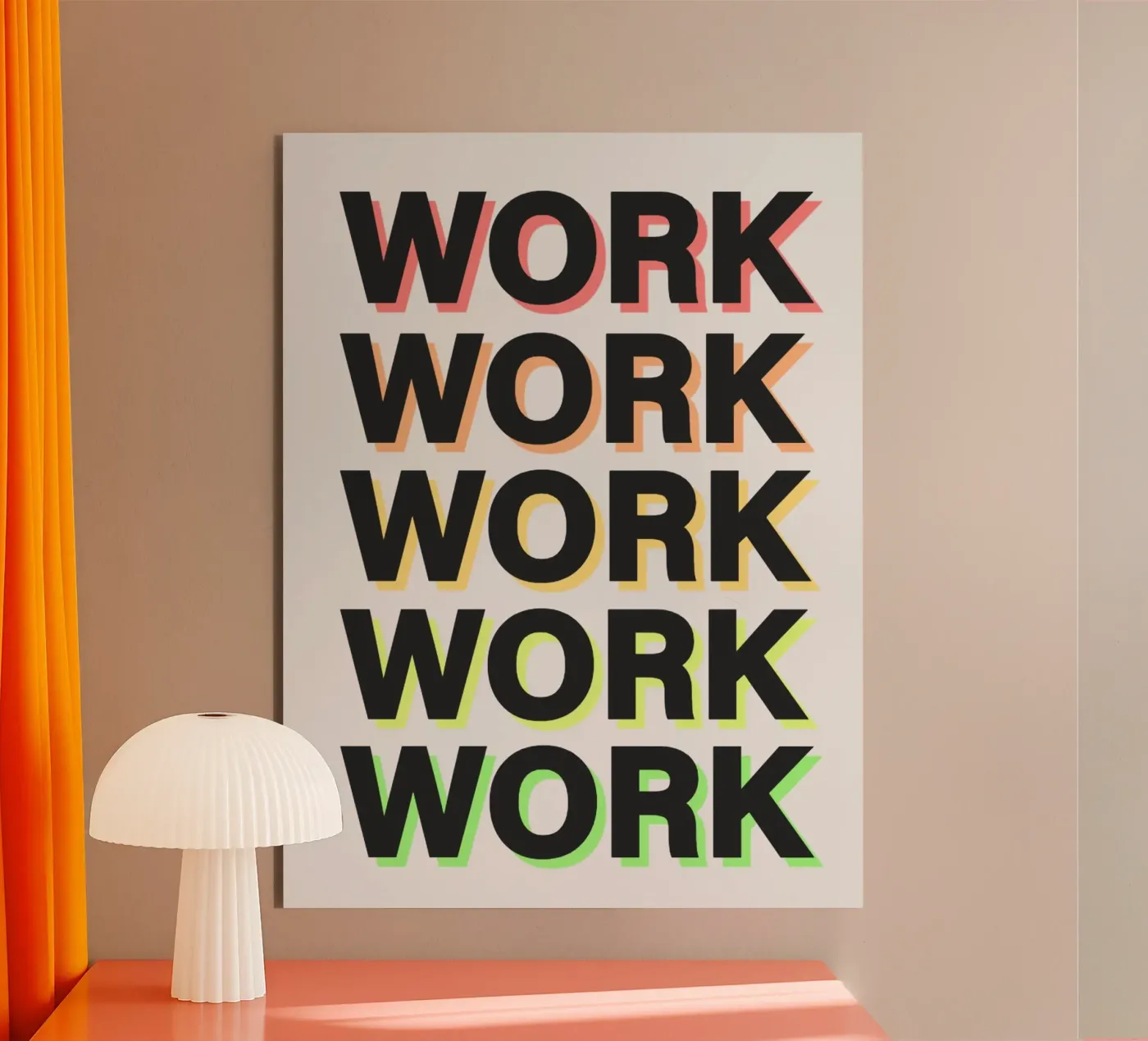 Work Hard alluminio dibond da Dreamer10