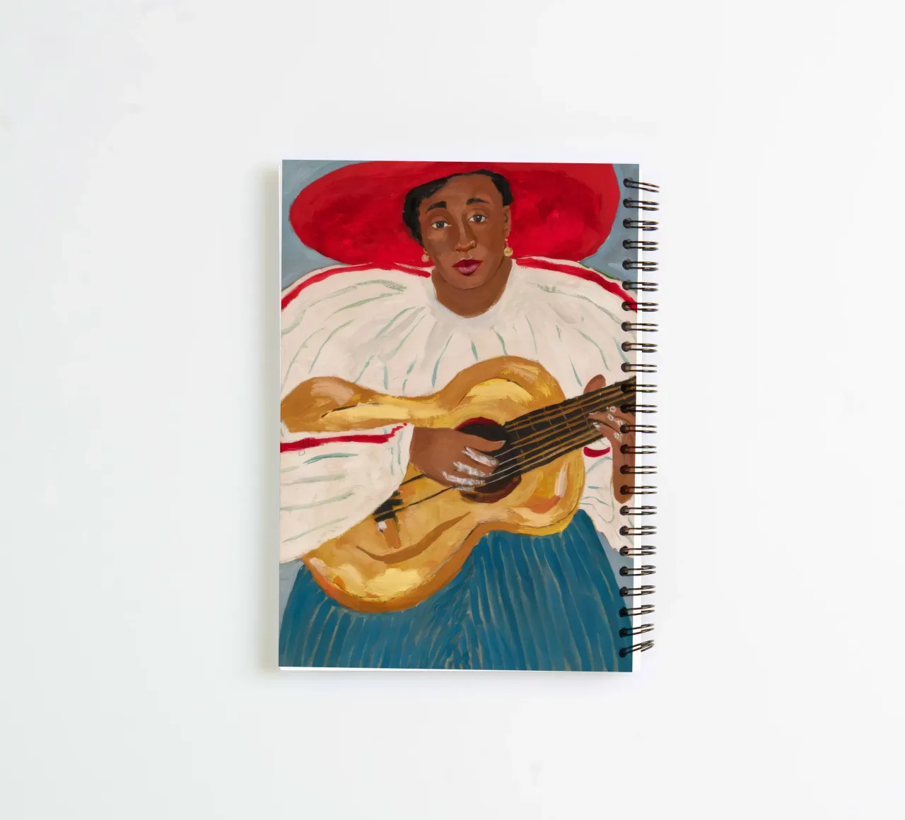 Crimson Strings Serenade spiral notebook by Obisidian Brush