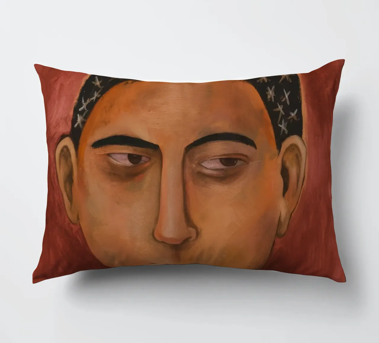 Pausa di riflessione in bronzo cuscino da Obisidian Brush