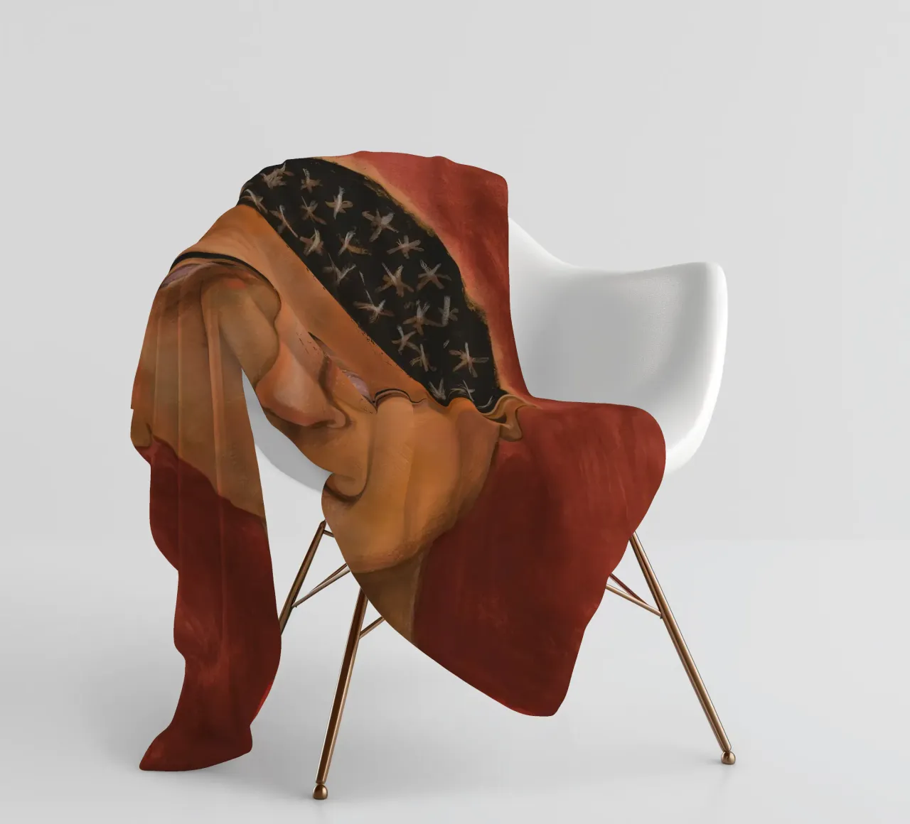 Pausa di riflessione in bronzo coperta in pile da Obisidian Brush