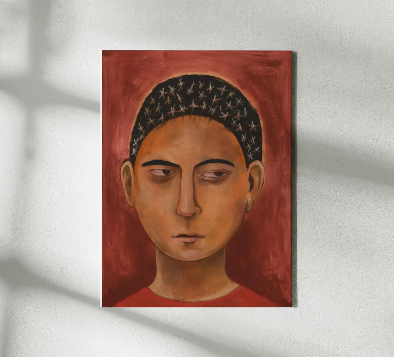 Pausa di riflessione in bronzo tela da Obisidian Brush