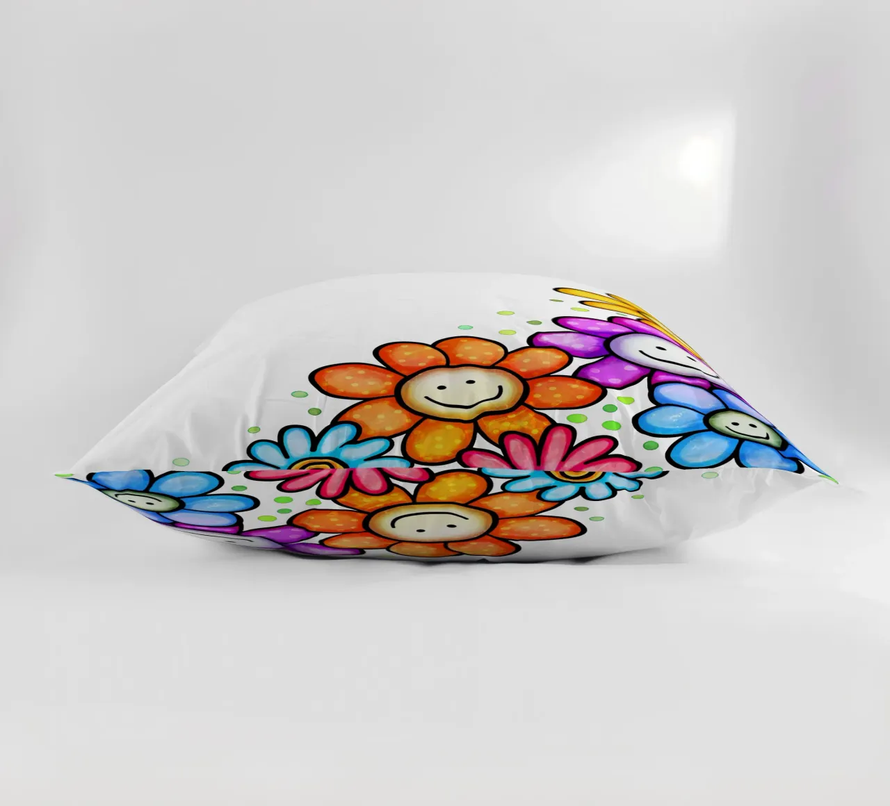 Bordo Smiley Bloom cuscino da Botanical Pattern House