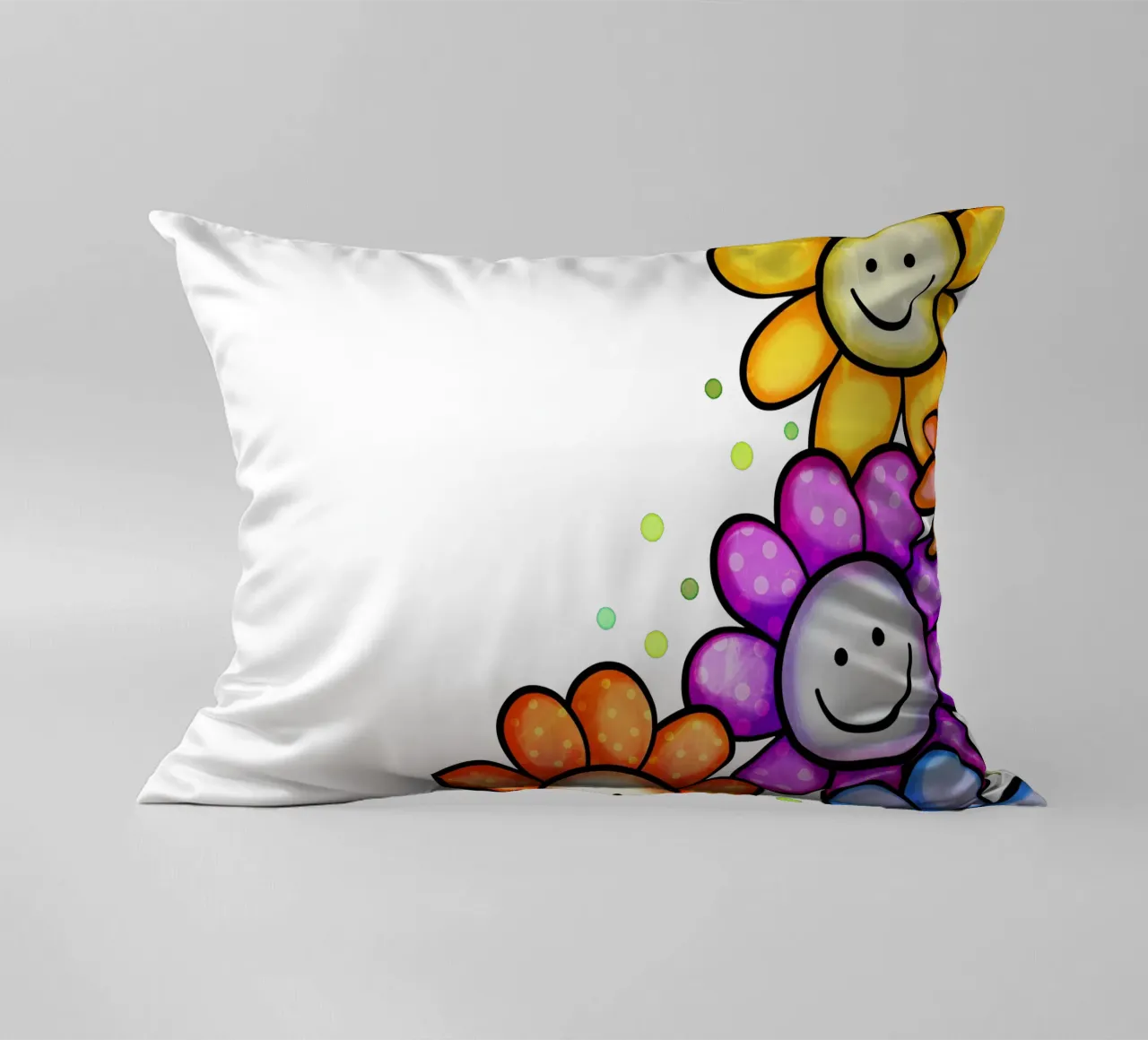 Bordo Smiley Bloom cuscino da Botanical Pattern House