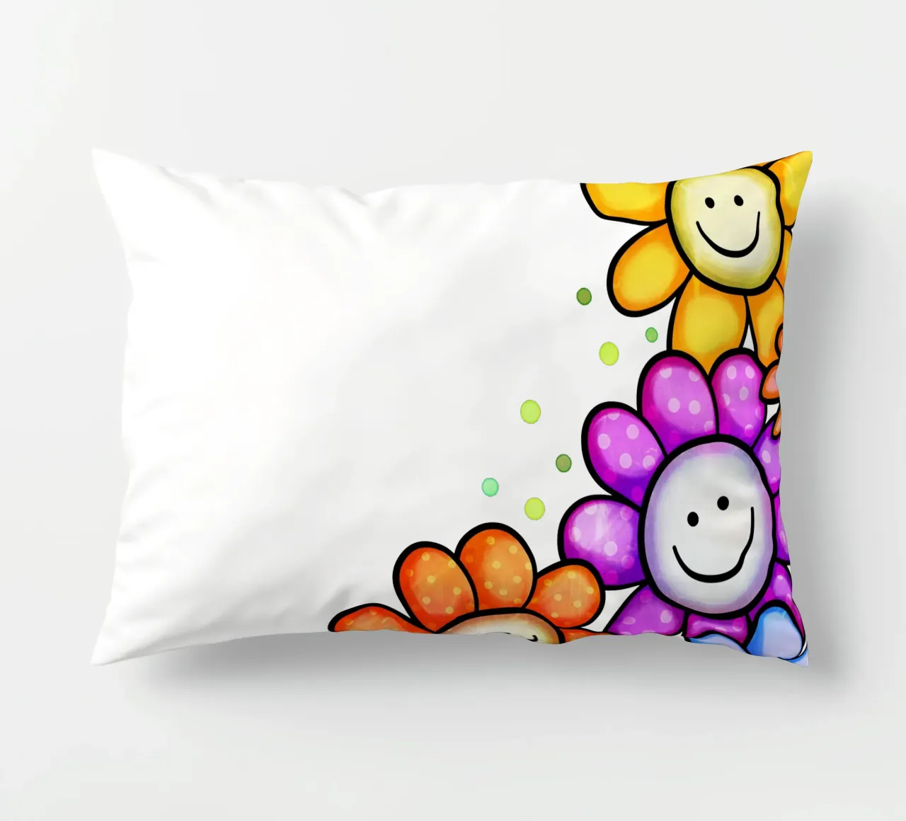 Bordo Smiley Bloom cuscino da Botanical Pattern House