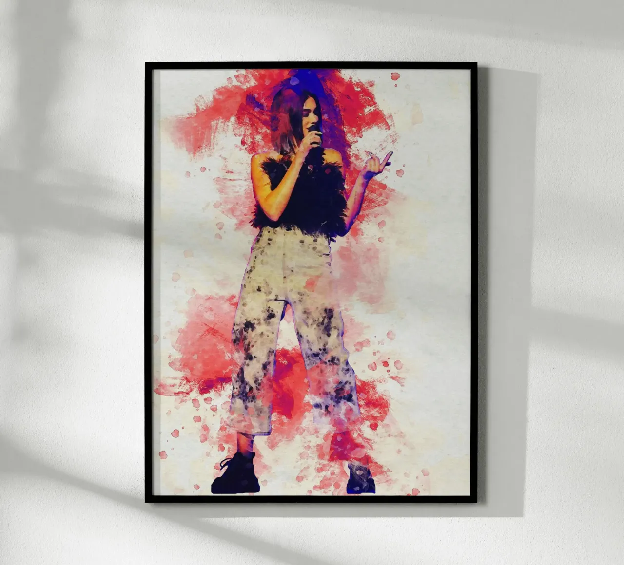 Sfumatura di ritratto Dua Lipa carta hahnemühle da Gunawan Rb