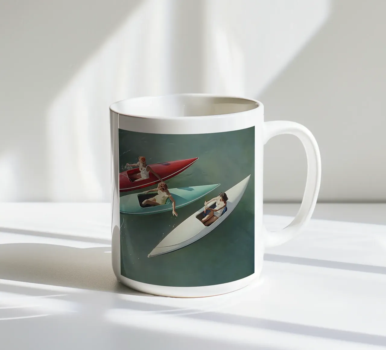 Viaggio sul lago Tahoe di Slim Aarons tazza in ceramica da tokovictory