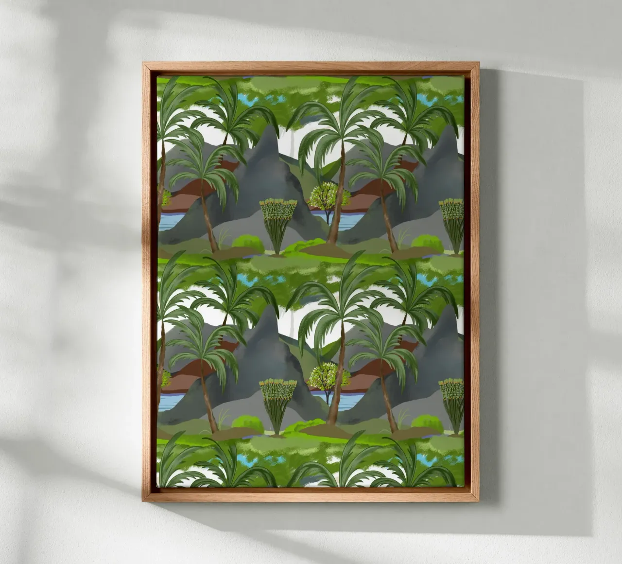 Hawaii coconut palms Maui vacation rivers sunny summer canvas met Baklijst van mysteriouscoco