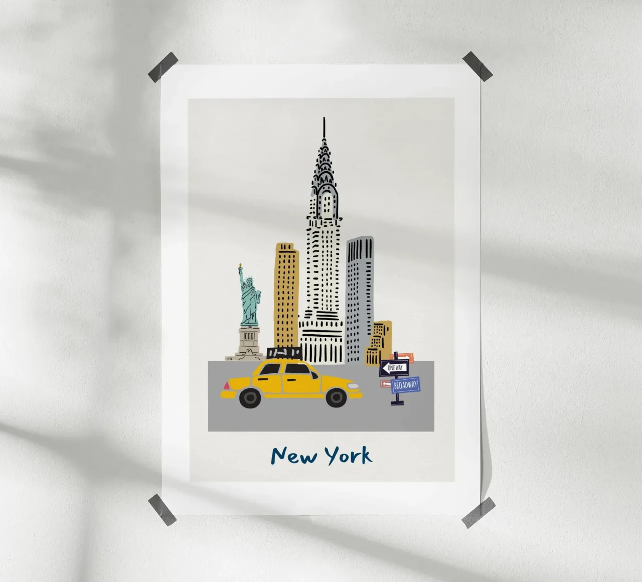 Big City Brights - New York poster da Sprouts & Sparks