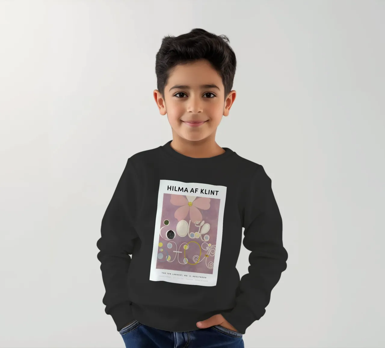 Hilma af Klint - The Ten Largest, No. 5 II felpa bambino da Vintage by JUNIQE