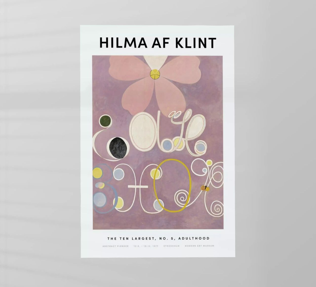 Hilma af Klint - The Ten Largest, No. 5 II pellicola backlit da Vintage by JUNIQE
