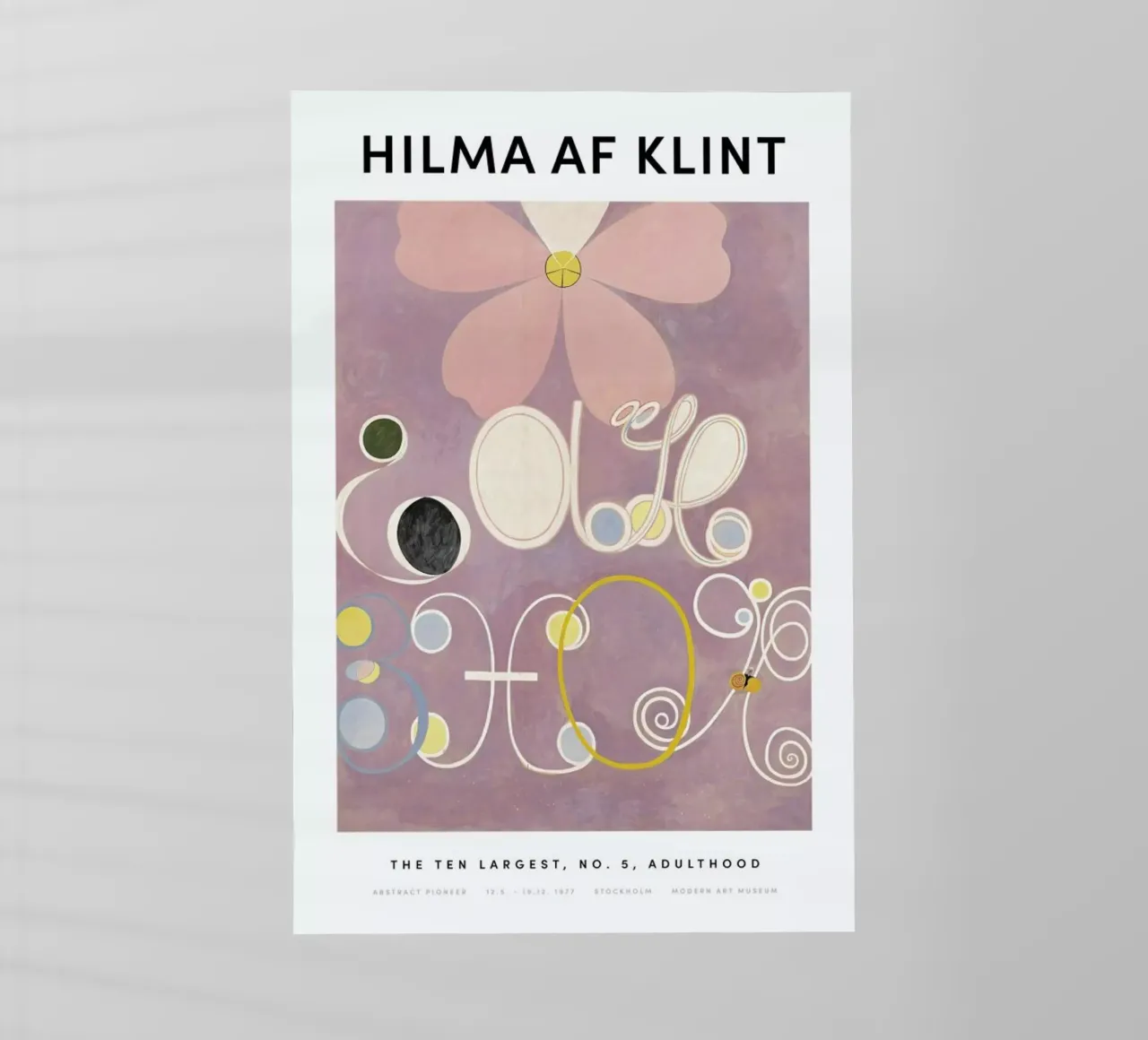 Hilma af Klint - The Ten Largest, No. 5 II lámina retroiluminada de Vintage by JUNIQE