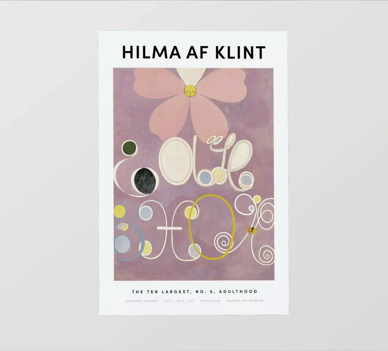 Hilma af Klint - The Ten Largest, No. 5 II pellicola backlit da Vintage by JUNIQE