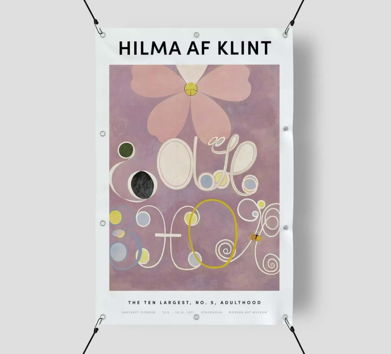 Hilma af Klint - The Ten Largest, No. 5 II telo in pvc da Vintage by JUNIQE