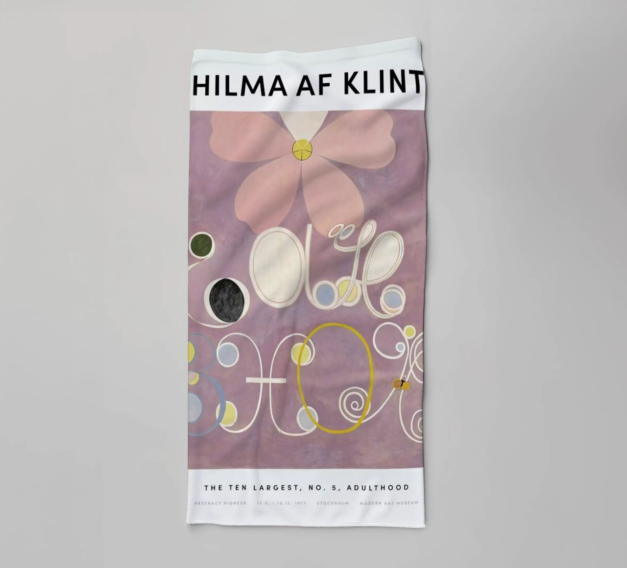 Hilma af Klint - The Ten Largest, No. 5 II asciugamano da bagno da Vintage by JUNIQE