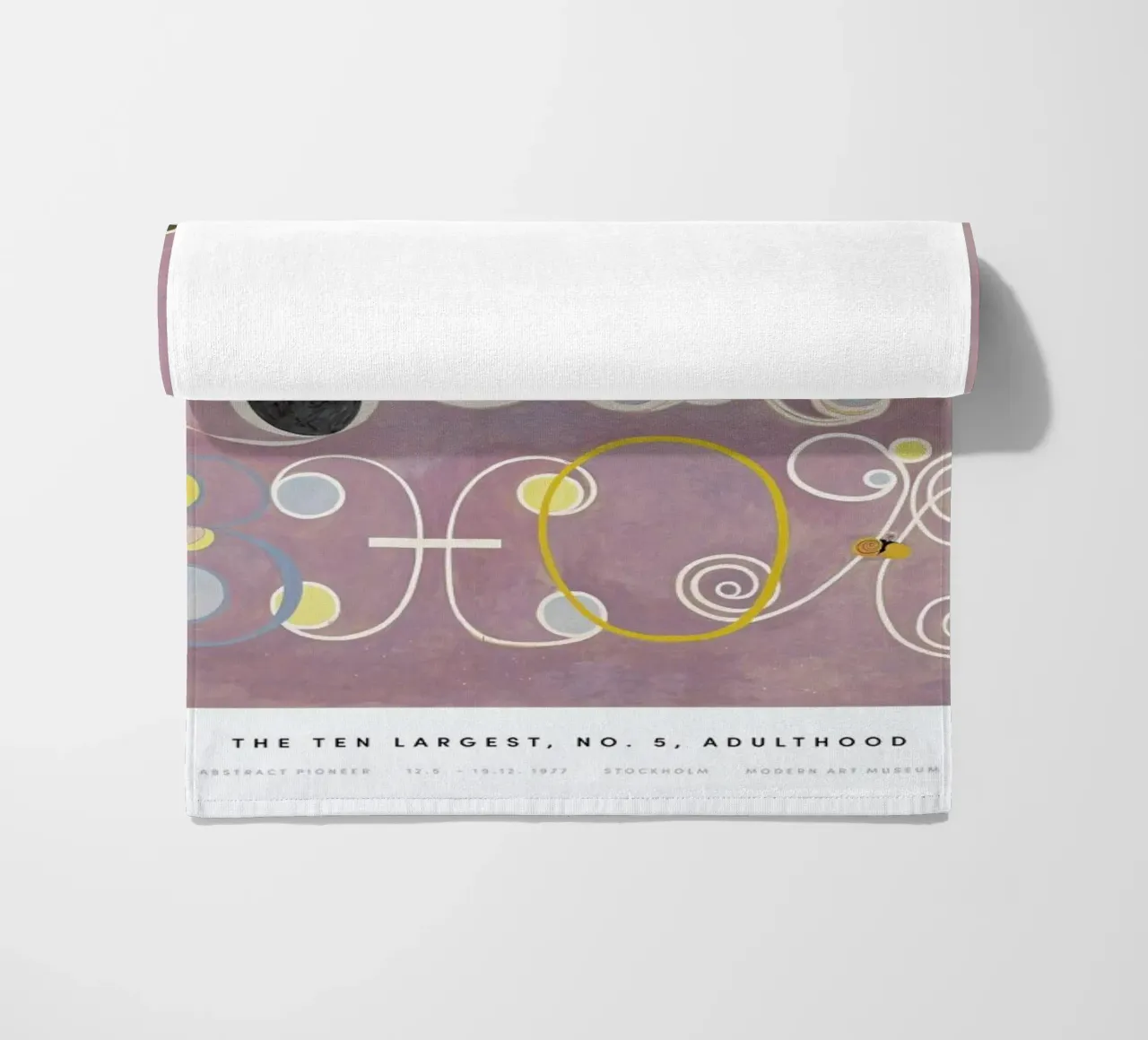 Hilma af Klint - The Ten Largest, No. 5 II beach towel by Vintage by JUNIQE