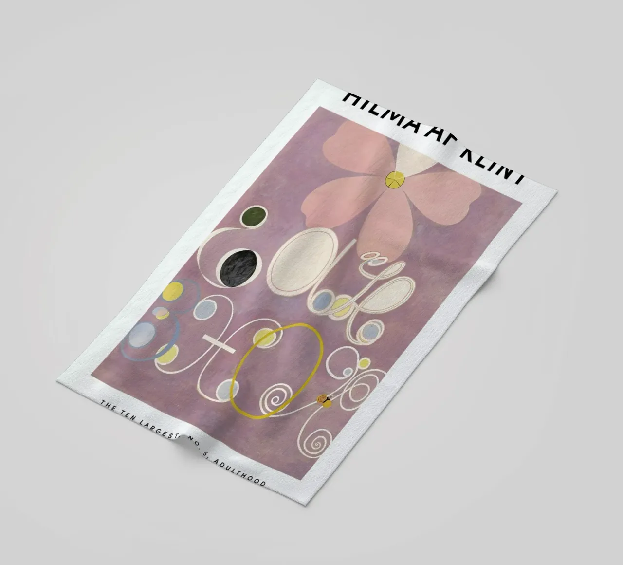 Hilma af Klint - The Ten Largest, No. 5 II beach towel by Vintage by JUNIQE