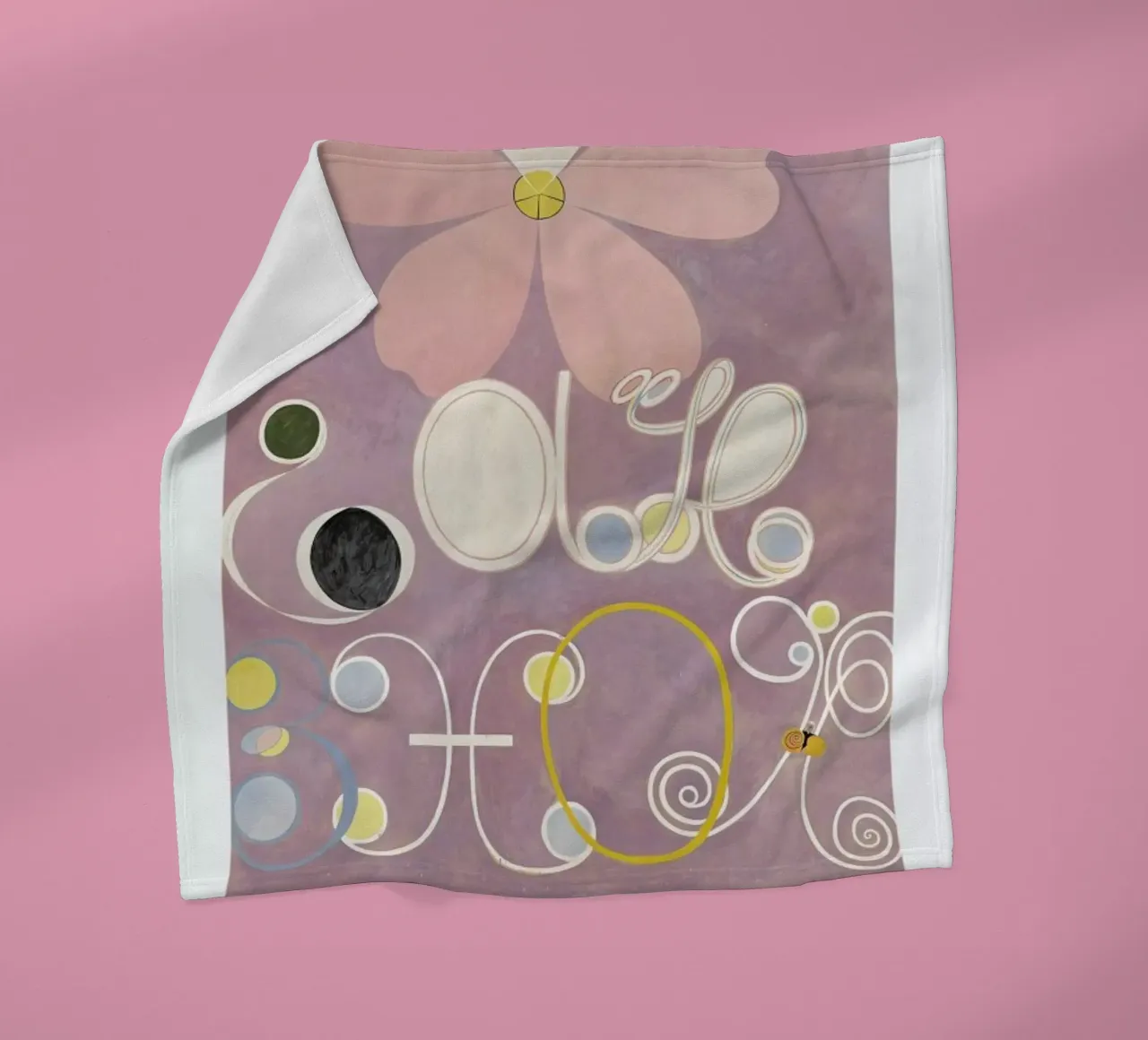 Hilma af Klint - The Ten Largest, No. 5 II manta de franela de Vintage by JUNIQE