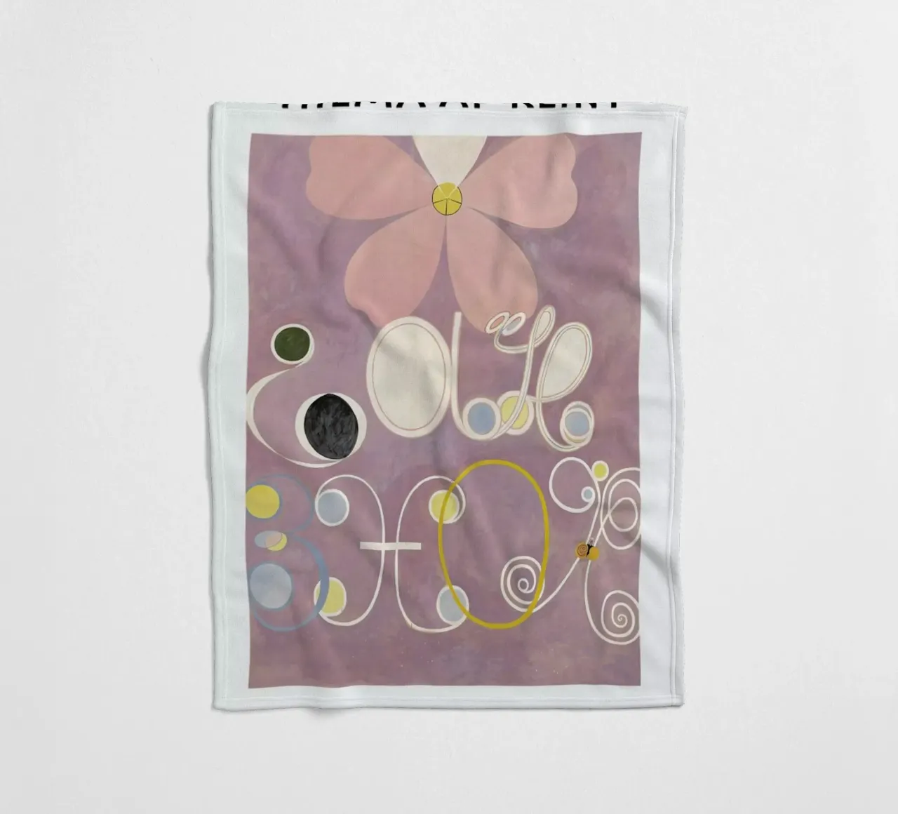Hilma af Klint - The Ten Largest, No. 5 II manta de franela de Vintage by JUNIQE