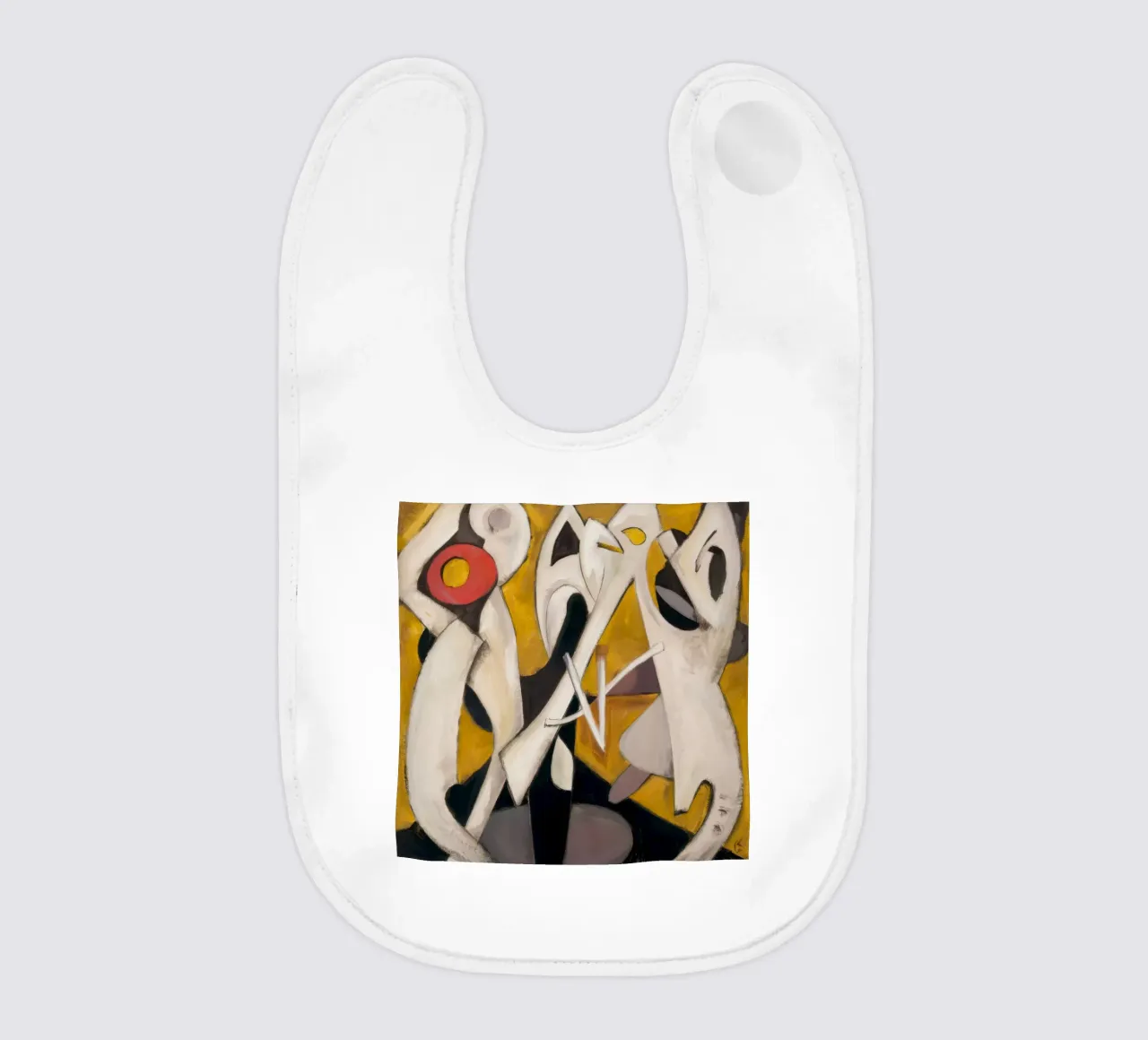 Triangular Pulse Dance baby bib by Obisidian Brush