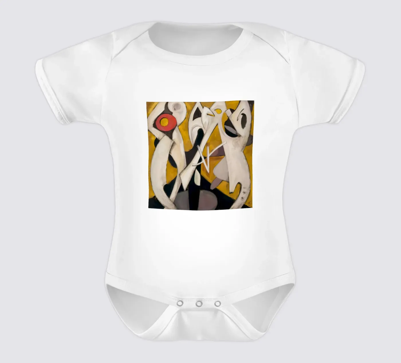 Triangular Pulse Dance body neonato maniche corte da Obisidian Brush