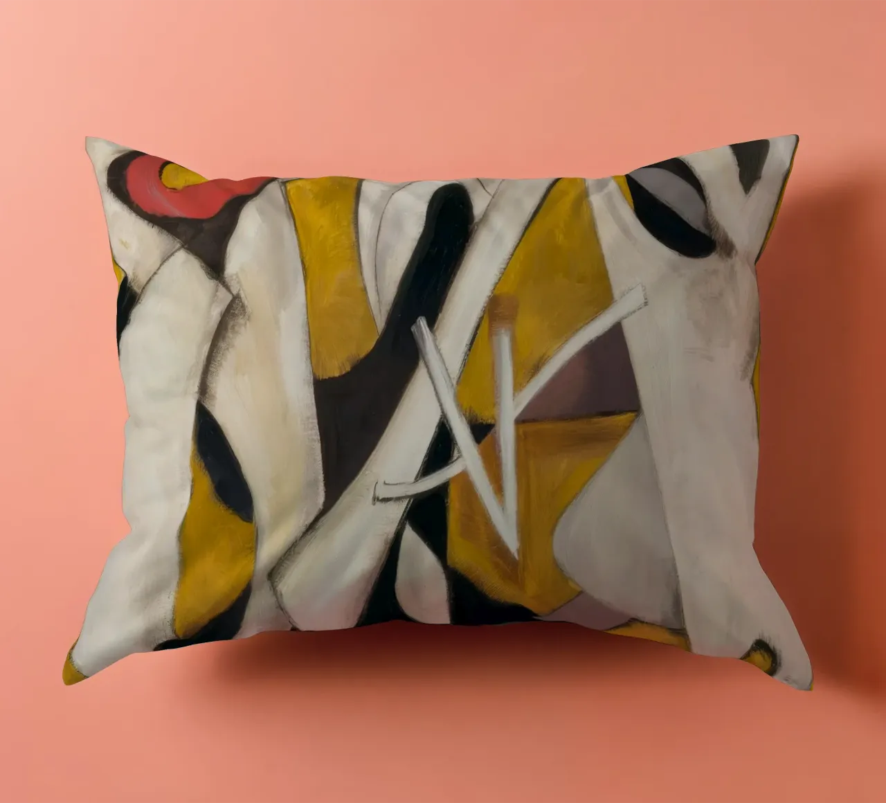 Triangular Pulse Dance decorative cushion by Obisidian Brush