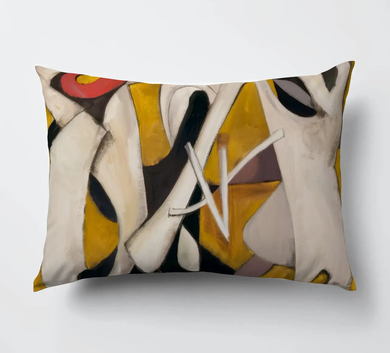 Triangular Pulse Dance decorative cushion by Obisidian Brush