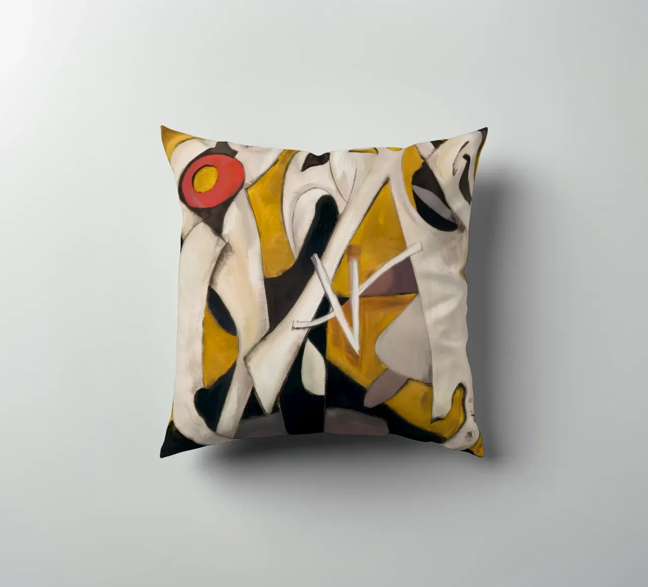 Triangular Pulse Dance decorative cushion by Obisidian Brush