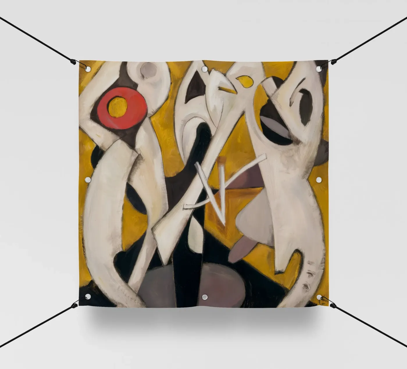 Danza a impulsi triangolari telo in pvc da Obisidian Brush