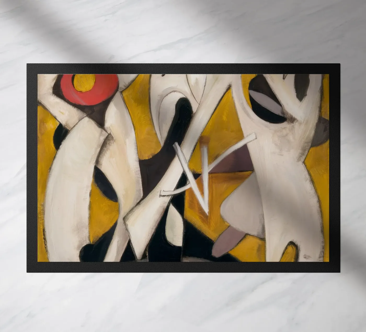 Triangular Pulse Dance doormat by Obisidian Brush