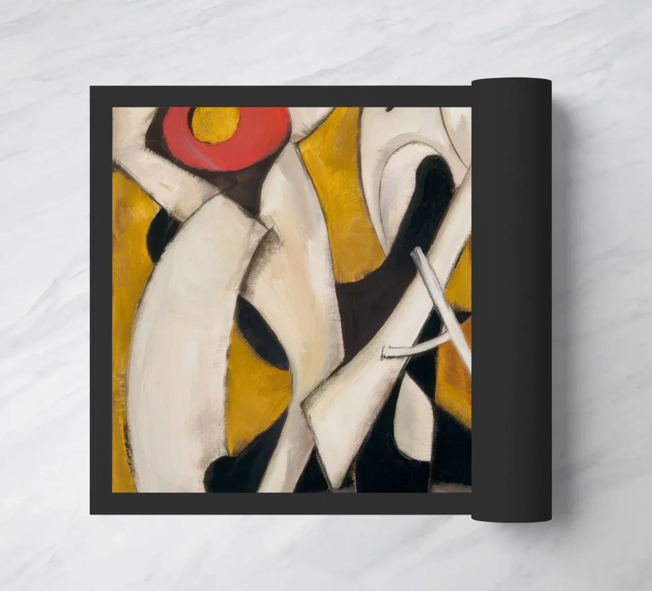 Triangular Pulse Dance doormat by Obisidian Brush