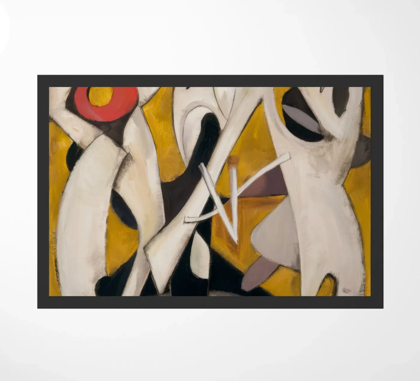 Triangular Pulse Dance doormat by Obisidian Brush