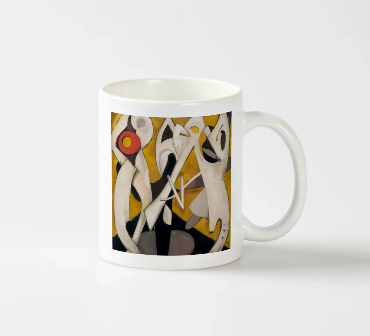 Danza a impulsi triangolari tazza in ceramica da Obisidian Brush