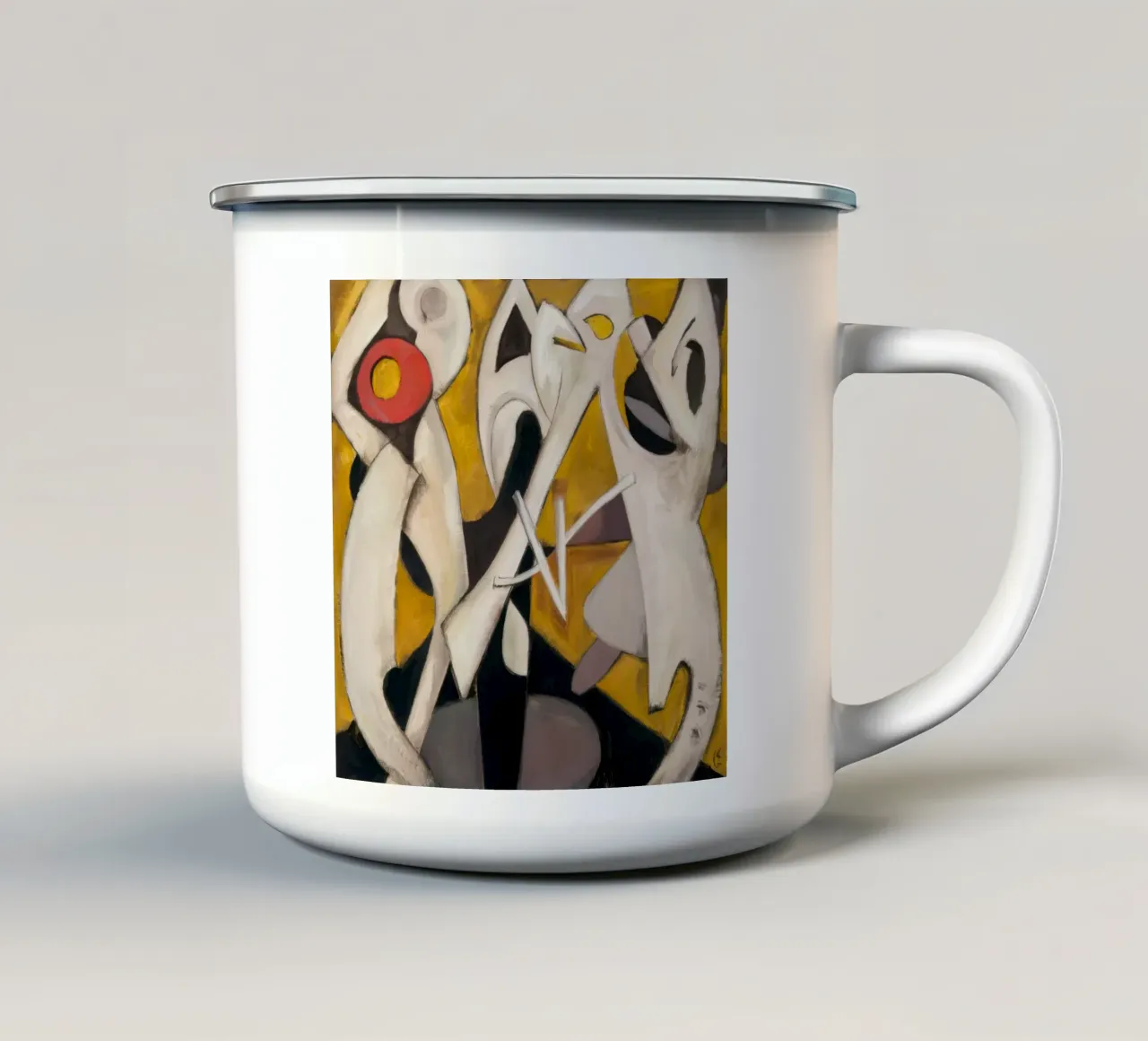 Danza a impulsi triangolari tazza in smalto da Obisidian Brush