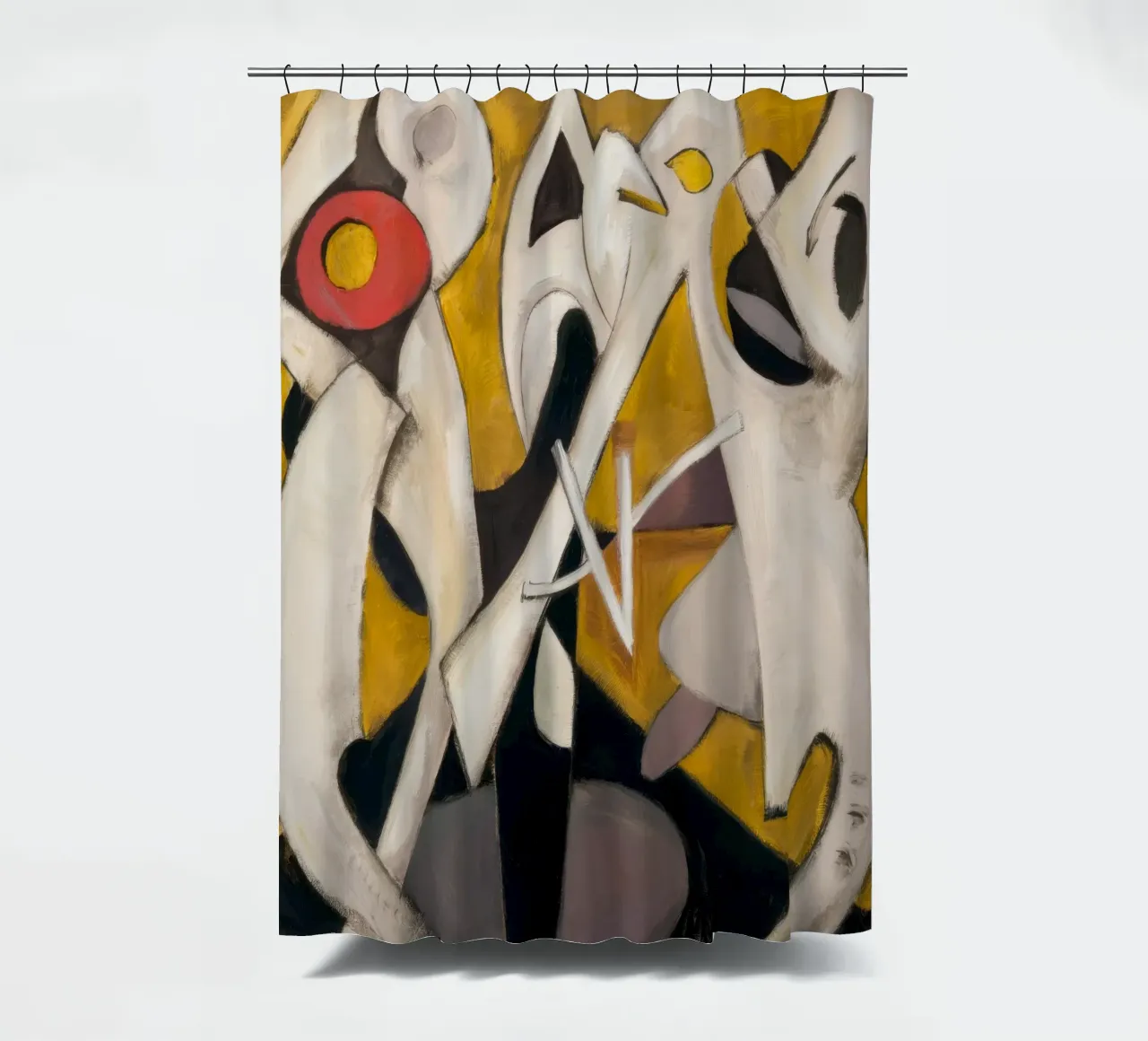 Triangular Pulse Dance Duschvorhang von Obisidian Brush