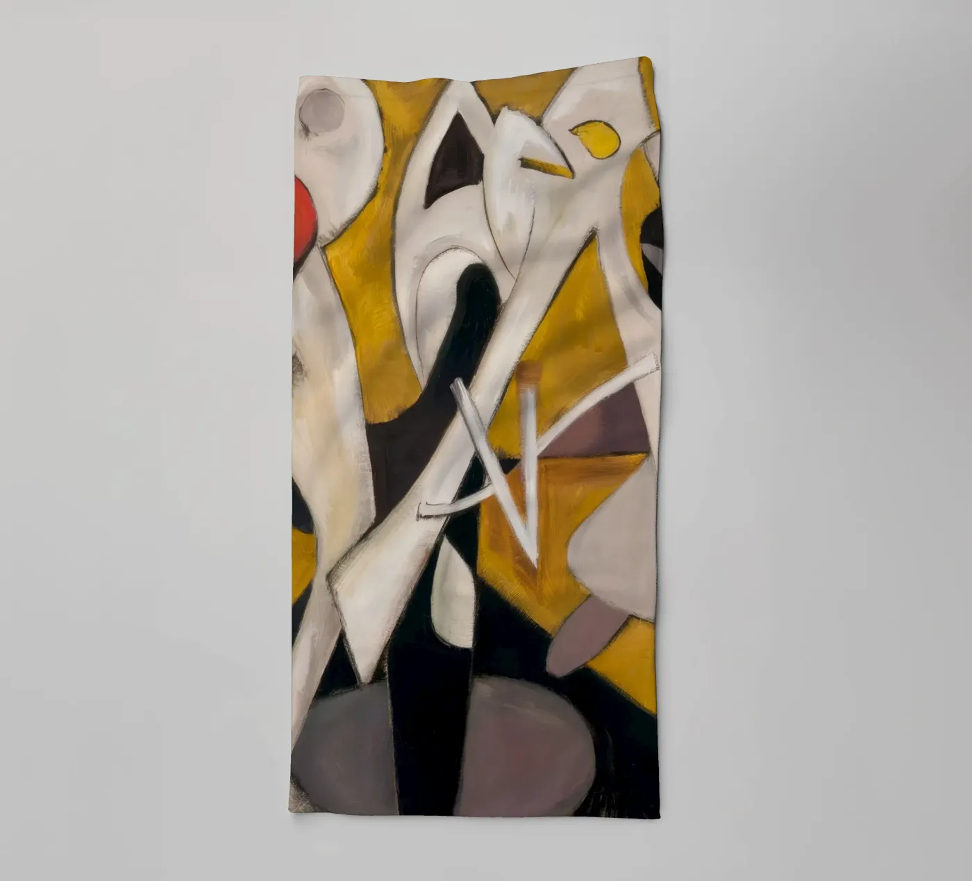 Triangular Pulse Dance towel by Obisidian Brush